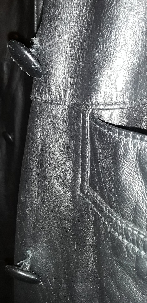 OutBrook Women's Black Leather Coat Size: Small - Picture 5 of 8